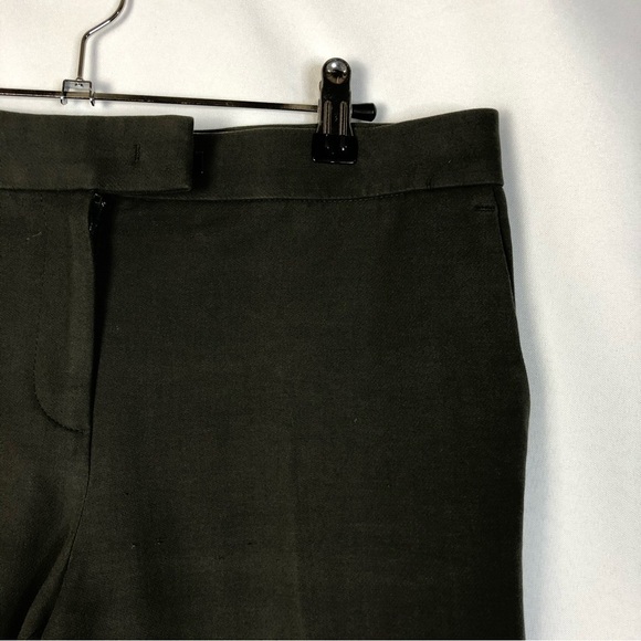 Ann Taylor Olive Green Straight Leg Dress Pants 4 - Picture 3 of 4
